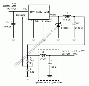 Variable Power Supply 1.2-55 Volt, Uses Switching Technology for High ...