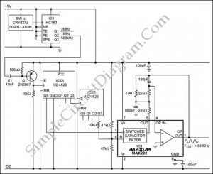 High Accuracy Sine Wave Oscillator – Simple Circuit Diagram