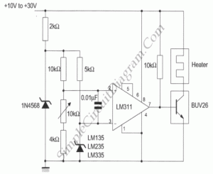 Simple Temperature Controller – Simple Circuit Diagram