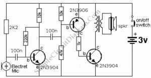 Electronic Ear – Simple Circuit Diagram